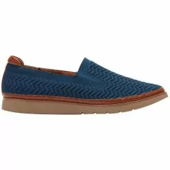Rockport Cobb Hill Camryn Slip On Womens Casual Shoes Stone Blue