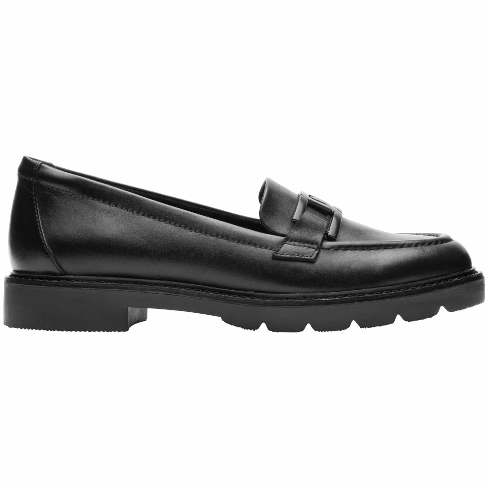 Rockport Kacey Chain Slip On Casual Shoes - Womens Black 1 Rockport Kacey Chain Slip On Casual Shoes - Womens Black