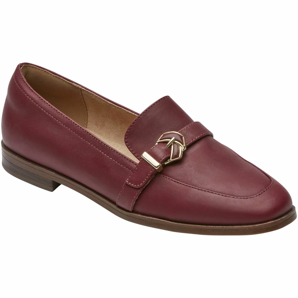 Rockport Susana Knot Loafer Slip On Casual Shoes - Womens Tawny Port 2 Rockport Susana Knot Loafer Slip On Casual Shoes - Womens Tawny Port - Image 2