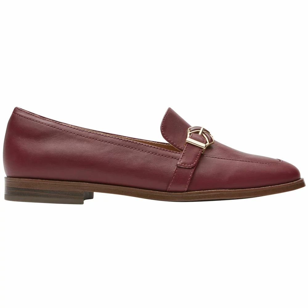 Rockport Susana Knot Loafer Slip On Casual Shoes - Womens Tawny Port 1 Rockport Susana Knot Loafer Slip On Casual Shoes - Womens Tawny Port