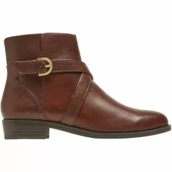 Rockport Vicky Belt Bootie Casual Boots - Womens Saddle