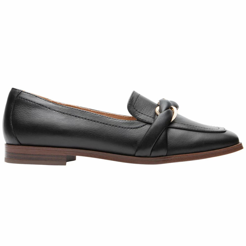 Rockport Susana Woven Chain Slip On Casual Shoes - Womens Black 1 Rockport Susana Woven Chain Slip On Casual Shoes - Womens Black