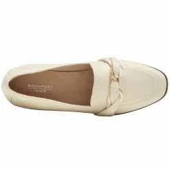 Rockport Susana Woven Chain Slip On Casual Shoes - Womens Vanilla -Rogan‘s Shoes shop RP CI9879 VAN3