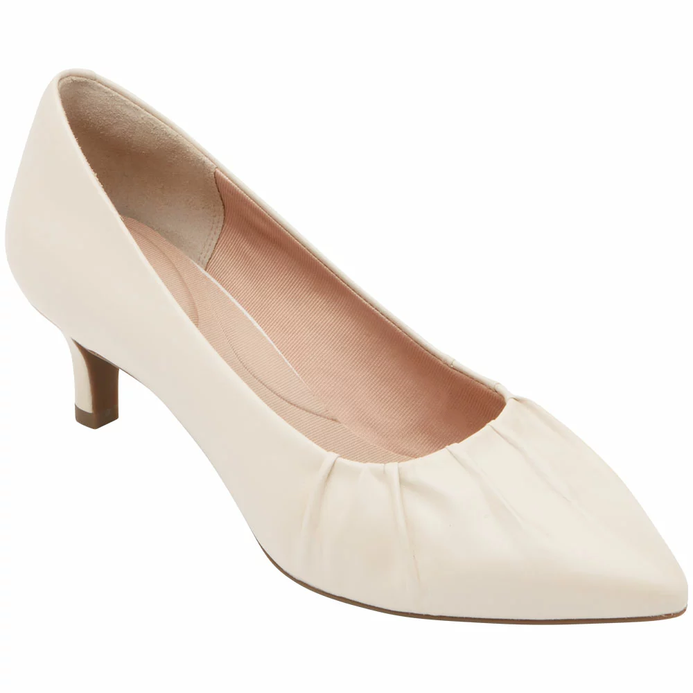 Rockport Kalila Gather Heel Dress Shoes - Womens Vanilla 2 Rockport Kalila Gather Heel Dress Shoes - Womens Vanilla - Image 2