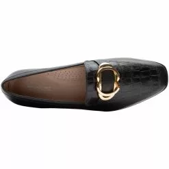 Rockport Santana Ring Loafer Slip On Casual Shoes - Womens Black -Rogan‘s Shoes shop RP CJ0689 BLK3