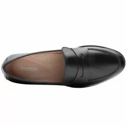 Rockport Sena Penny Loafer Womens Casual Dress Shoes Black -Rogan‘s Shoes shop RP CJ0695 BLK3