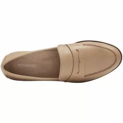 Rockport Sena Penny Loafer Womens Casual Dress Shoes Nude -Rogan‘s Shoes shop RP CJ0695 NUD3