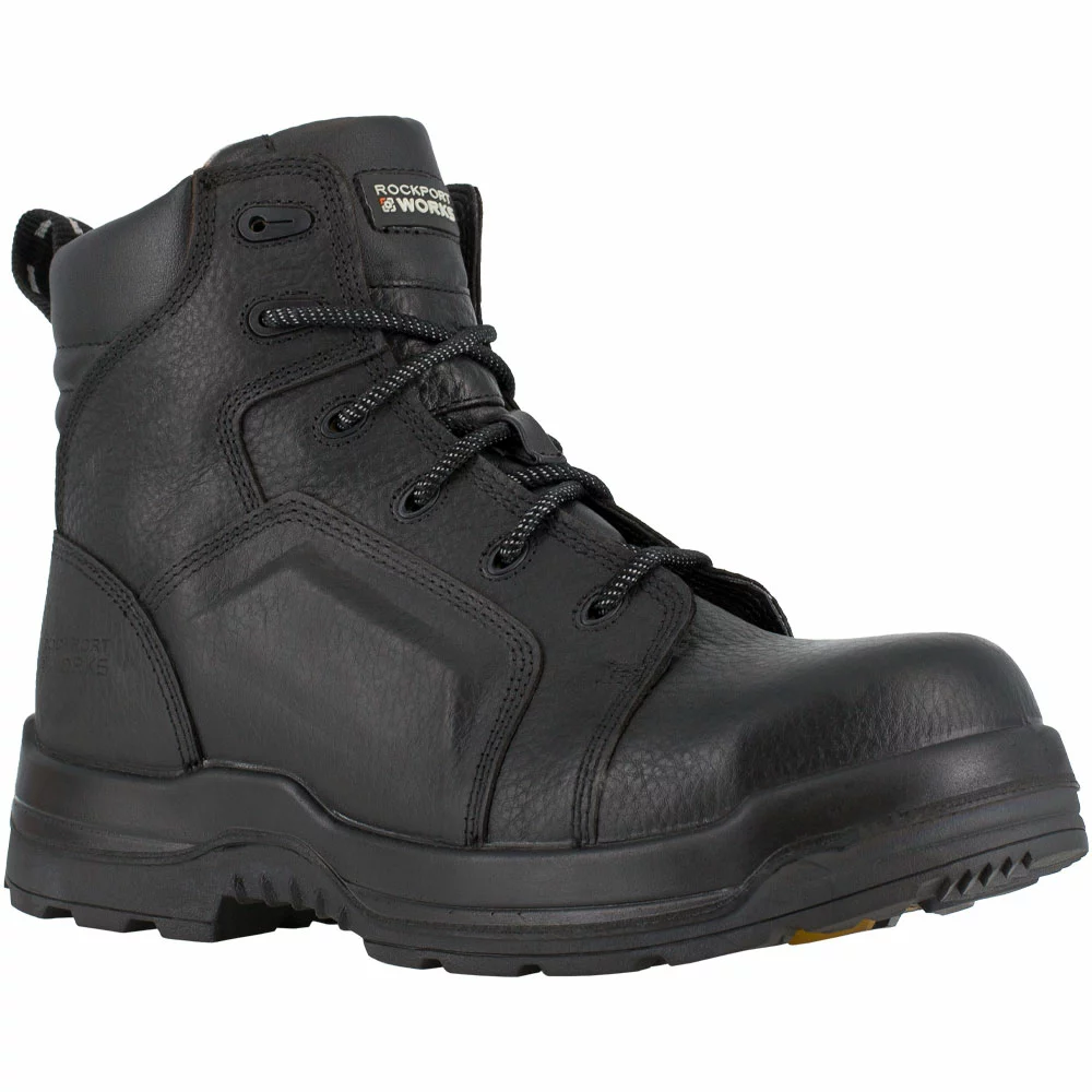 Rockport Works Boots Rockport Works More Energy Composite Toe Work Boots - Womens Black 2 Rockport Works Boots Rockport Works More Energy Composite Toe Work Boots - Womens Black - Image 2