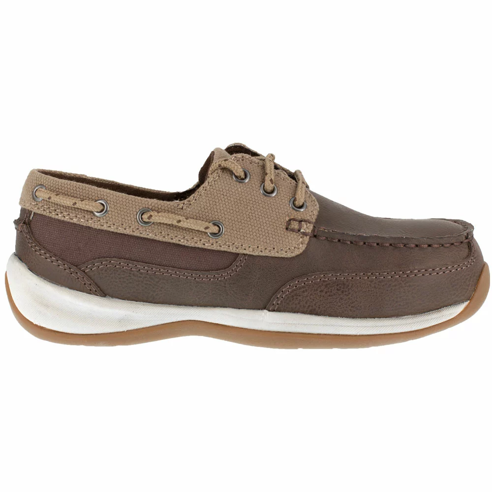 Rockport Works Boots Rockport Works Rk641 St Boat Shoe Safety Toe Work Shoes - Womens Brown 1 Rockport Works Boots Rockport Works Rk641 St Boat Shoe Safety Toe Work Shoes - Womens Brown