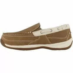 Rockport Works Boots Rockport Rk673 Slip On Boat Safety Work Shoes - Womens Tan -Rogan‘s Shoes shop RP RK673 TAN3