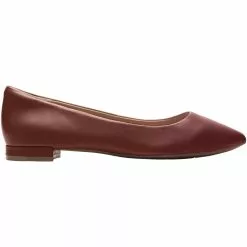 Rockport Total Motion Adelyn Ballet Flat Casual Shoes - Womens Tawny Port Leather