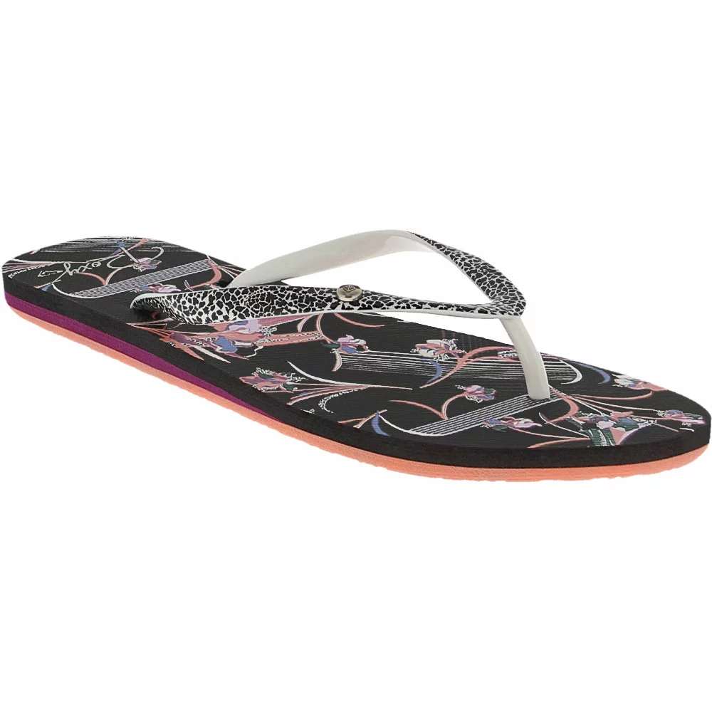 Roxy Portofino 3 Flip Flops - Womens Battleship Black 2 Roxy Portofino 3 Flip Flops - Womens Battleship Black - Image 2