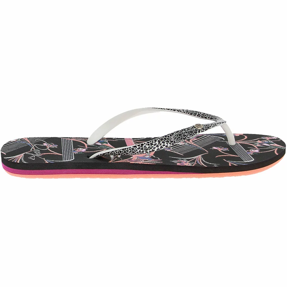 Roxy Portofino 3 Flip Flops - Womens Battleship Black 1 Roxy Portofino 3 Flip Flops - Womens Battleship Black