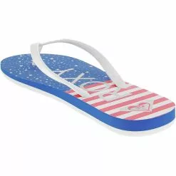Roxy Tahiti 7 Flip Flops - Womens Blue -Rogan‘s Shoes shop RX TAHITI7 BLU3