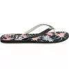 Roxy Tahiti 7 Flip Flops - Womens Black Pink