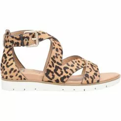 Sofft Mirabelle Slide Sandals - Womens Tan Leopard Black
