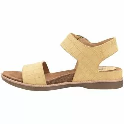 Sofft Bali Sandals - Womens Yellow Nubuck -Rogan‘s Shoes shop S2 15801 YEL3