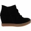 Sofft Siri Ankle Boots - Womens Black Suede