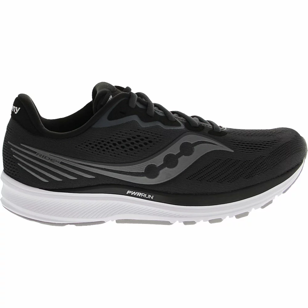 Saucony Ride 14 Running Shoes - Womens Charcoal 1 Saucony Ride 14 Running Shoes - Womens Charcoal