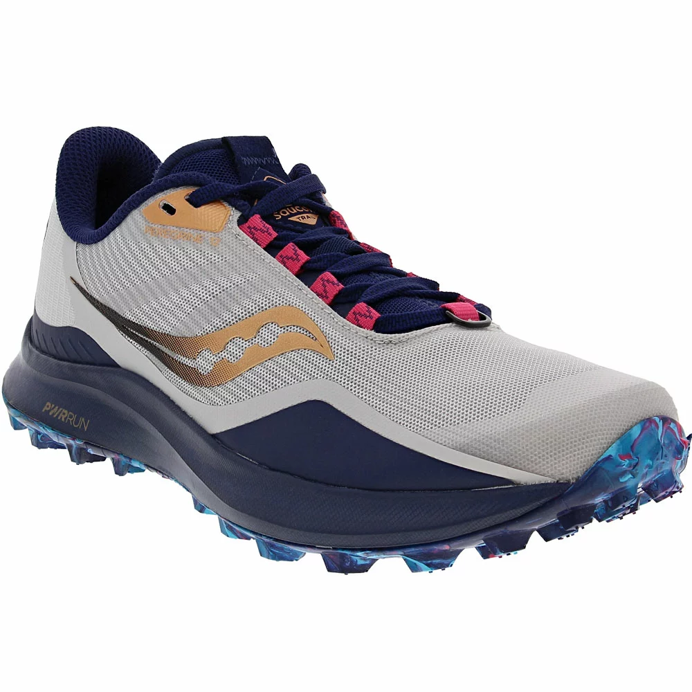 Saucony Peregrine 12 Trail Running Shoes - Womens Grey 2 Saucony Peregrine 12 Trail Running Shoes - Womens Grey - Image 2