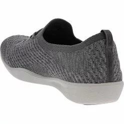 Skechers Newbury St Get Seen Slip On Casual Shoes - Womens Charcoal -Rogan‘s Shoes shop SK 100176 CHA3
