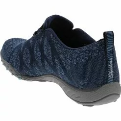 Skechers Breathe Easy Infiknity Slip On Casual Shoes - Womens Navy -Rogan‘s Shoes shop SK 100301 NVY3