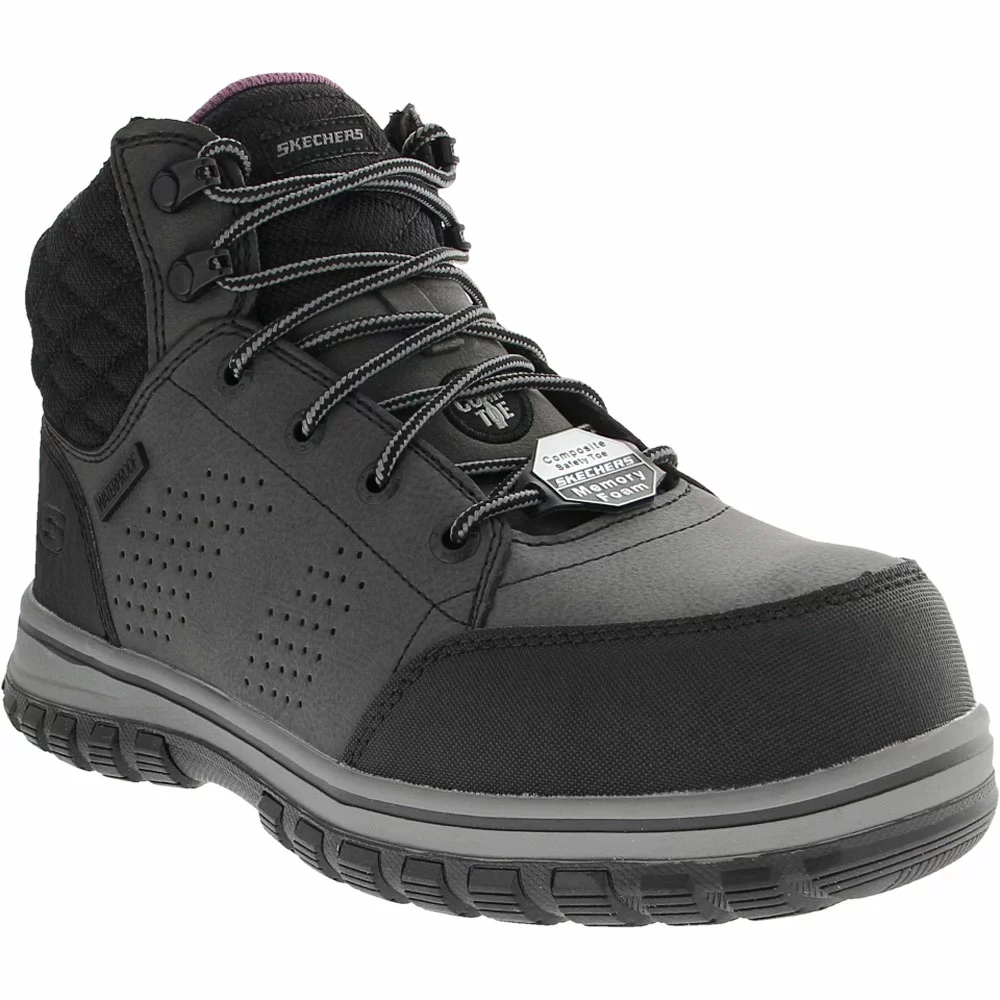 Skechers Work Mccoll Safety Toe Work Boots - Womens Black 2 Skechers Work Mccoll Safety Toe Work Boots - Womens Black - Image 2
