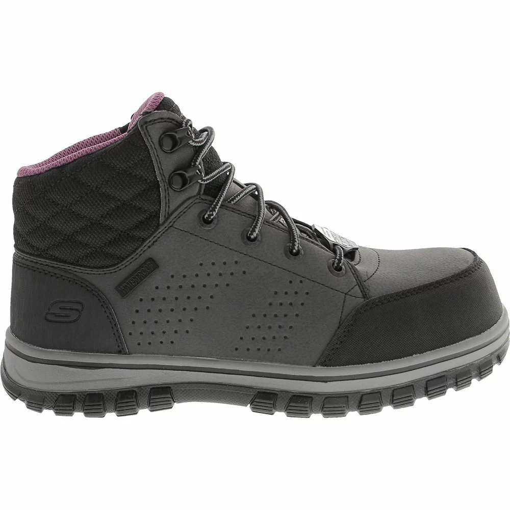 Skechers Work Mccoll Safety Toe Work Boots - Womens Black 1 Skechers Work Mccoll Safety Toe Work Boots - Womens Black