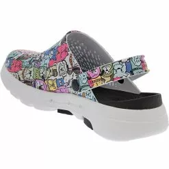 Skechers Go Walk 5 Dog Lover Clogs - Womens Black Multi -Rogan‘s Shoes shop SK 111000 MLT3