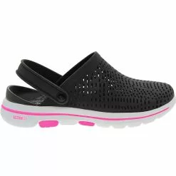 Skechers Foamies Go Walk 5 Astonished Clogs - Womens Black White