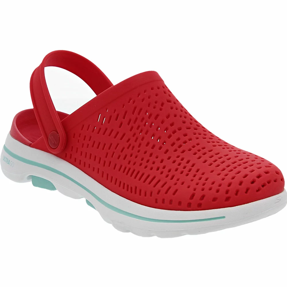 Skechers Foamies Go Walk 5 Astonished Clogs - Womens Red 2 Skechers Foamies Go Walk 5 Astonished Clogs - Womens Red - Image 2