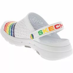 Skechers Go Walk 5 Pride Clogs - Womens White -Rogan‘s Shoes shop SK 111141 WHT3