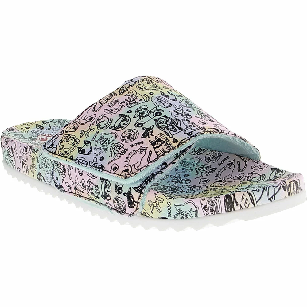 Skechers Bobs Pop Ups 2 Pastel Sun Womens Slide Sandals Multi 2 Skechers Bobs Pop Ups 2 Pastel Sun Womens Slide Sandals Multi - Image 2