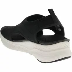Skechers Arch Fit City Catch Womens Sandals Black White -Rogan‘s Shoes shop SK 119236 BLK3