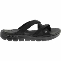 Skechers Flex Appeal 2.5 Start Up 2.0 Womens Sandals Black