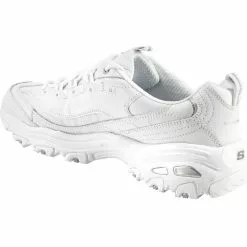 Skechers Dlites Fresh Start Lifestyle Shoes - Womens White Silver 6 Skechers Dlites Fresh Start Lifestyle Shoes - Womens White Silver -Rogan‘s Shoes shop SK 11931 WHT3 1