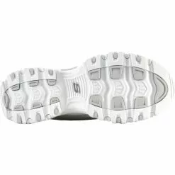 Skechers Dlites Fresh Start Lifestyle Shoes - Womens White Silver 7 Skechers Dlites Fresh Start Lifestyle Shoes - Womens White Silver -Rogan‘s Shoes shop SK 11931 WHT4 1