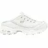 Skechers Dlites Bright Sky Running Shoes - Womens White Silver