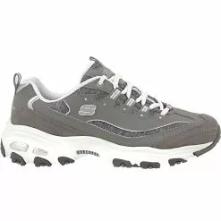 Skechers Dlites Me Time Lifestyle Shoes - Womens Gray White