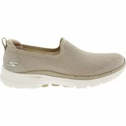 Skechers Go Walk 6 Clear Virtue Walking Shoes - Womens Natural