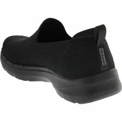 Skechers Go Walk 6 Clear Virtue Walking Shoes - Womens Black Black -Rogan‘s Shoes shop SK 124505 XXX3