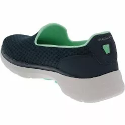 Skechers Go Walk 6 Walking Shoes - Womens Navy Turquoise -Rogan‘s Shoes shop SK 124508 NVY3