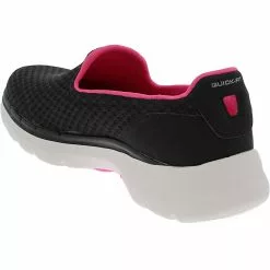Skechers Go Walk 6 Walking Shoes - Womens Black Hot Pink -Rogan‘s Shoes shop SK 124508 XPK3
