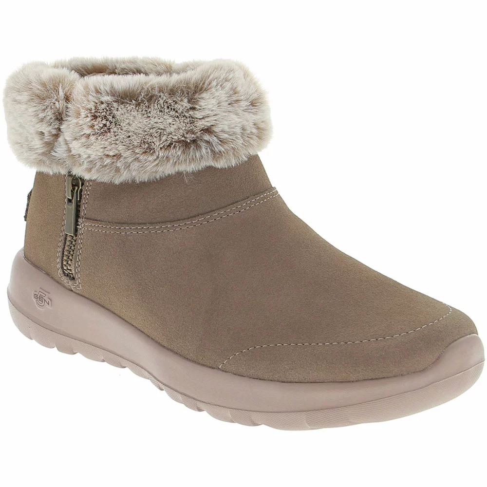 Skechers On The Go Joy Casual Boots - Womens Taupe 2 Skechers On The Go Joy Casual Boots - Womens Taupe - Image 2