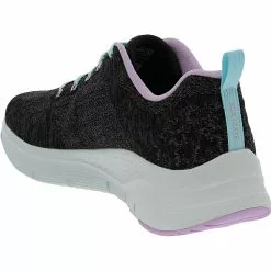 Skechers Arch Fit Comfy Wave Lifestyle Shoes - Womens Black Lavender -Rogan‘s Shoes shop SK 149414 XPU3