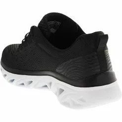 Skechers Glide Step Sport New Facets Womens Lifestyle Shoes Black White -Rogan‘s Shoes shop SK 149556 BWH3