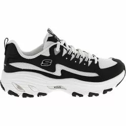 Skechers D'Lites Arch Fit Better Me Womens Lifestyle Shoes Black White