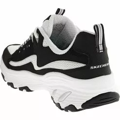 Skechers D'Lites Arch Fit Better Me Womens Lifestyle Shoes Black White -Rogan‘s Shoes shop SK 149800 BWH3