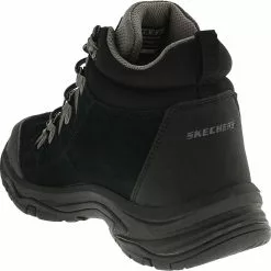 Skechers Trego El Capitan Hiking Boots - Womens Black Grey -Rogan‘s Shoes shop SK 158254 XGY3