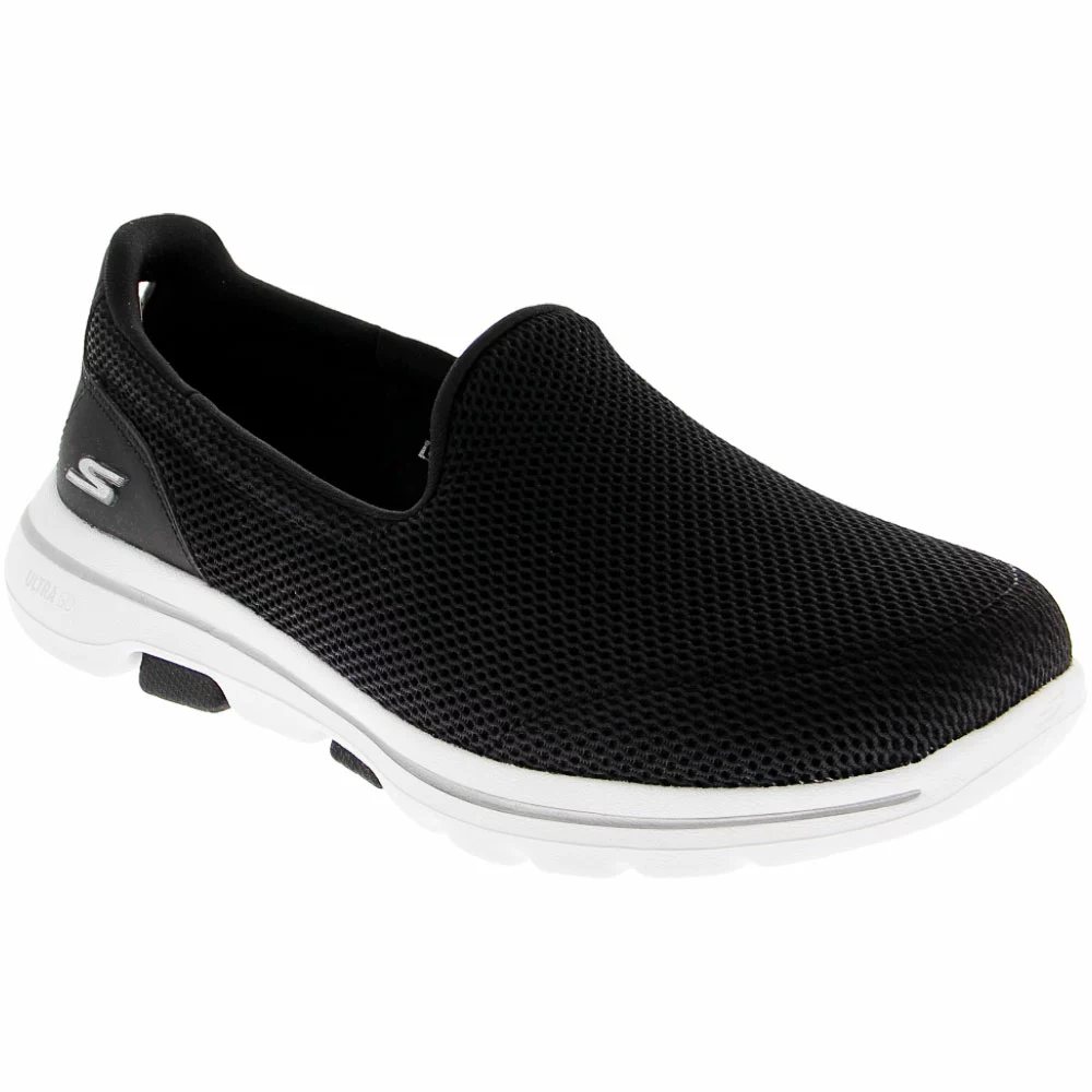 Skechers Go Walk 5 Walking Shoes - Womens Black White 2 Skechers Go Walk 5 Walking Shoes - Womens Black White - Image 2